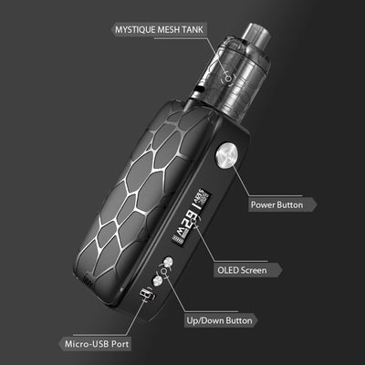 Clearance Price!!! 162W IJOY Mystique TC Kit with 2ml/3ml Mystique Mesh Tank & Big Display Screen E-cig Vape Box Mod Vape Kit
