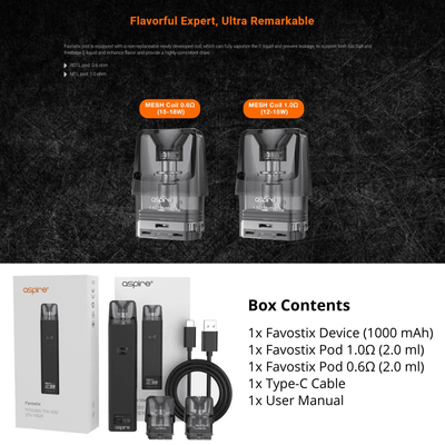 Aspire Favostix Vape Pod Kit