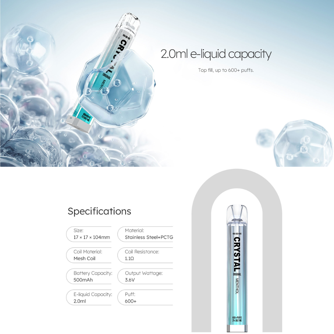 Crystal Bar 600 Disposable Vape