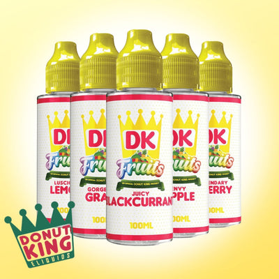 Donut King Vape Juice 100ml Fruits E-Liquid - Envy Apple