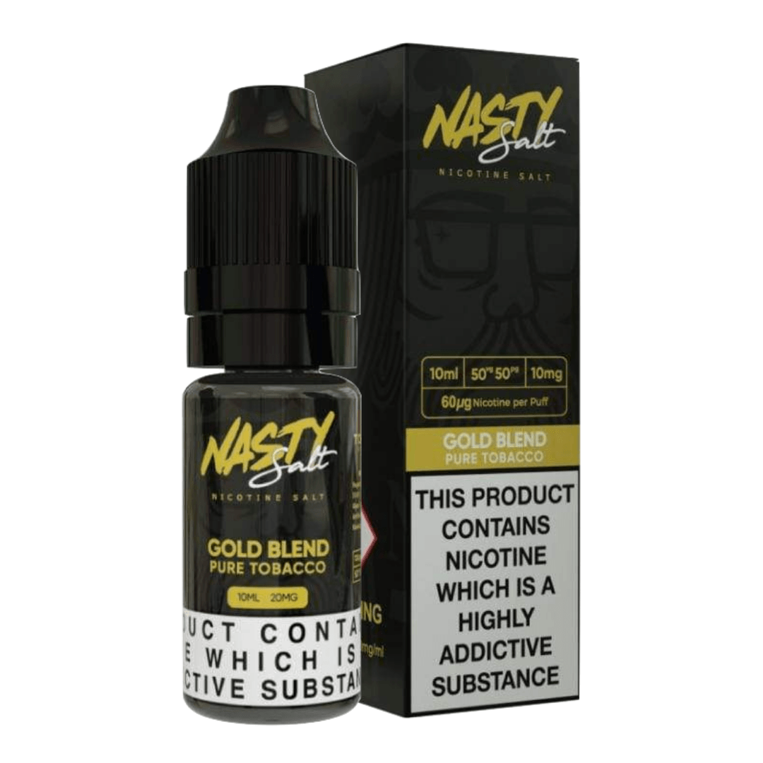 Nasty Salt Gold Blend Pure Tobacco 10ml Nic Salt E-Liquid
