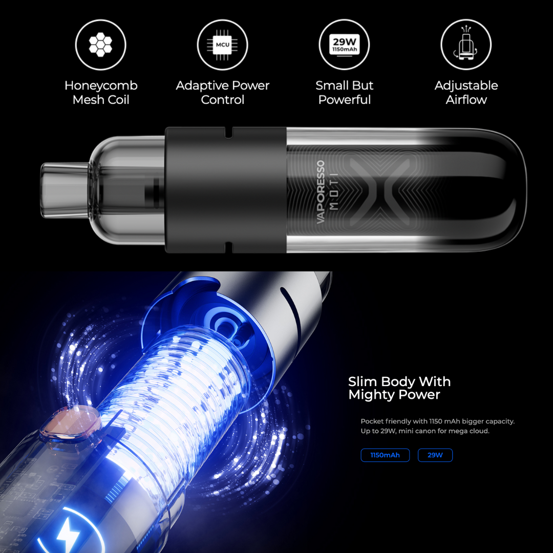 ​​Vaporesso Moti X Mini Vape Kit 3 - Smokz Vape Store