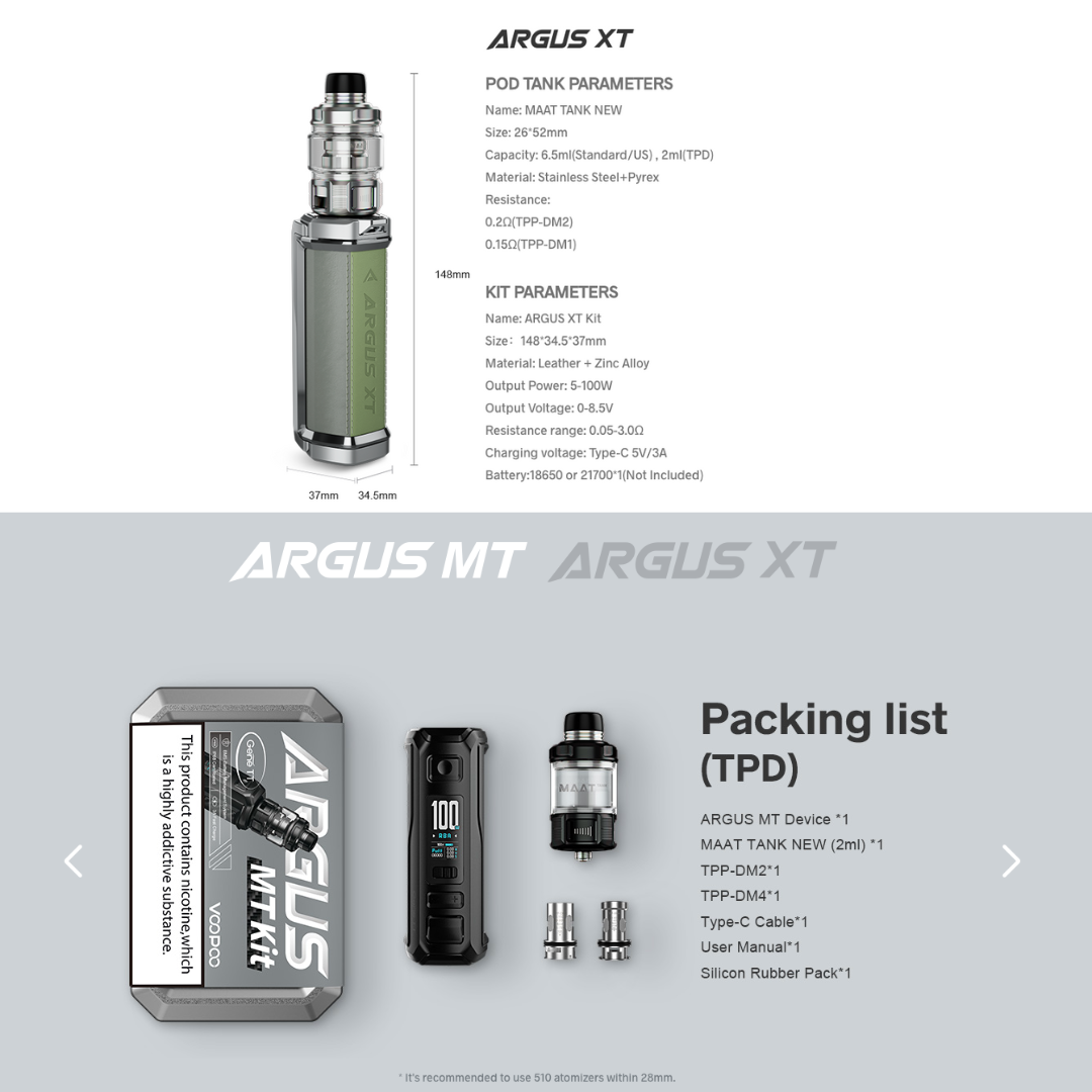 Voopoo Drag Argus XT Vape Kit