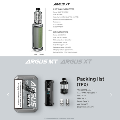 Voopoo Drag Argus XT Vape Kit
